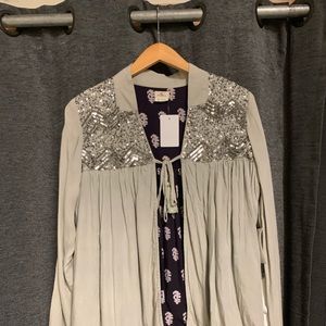 O’Neill cute tie jacket with sequins